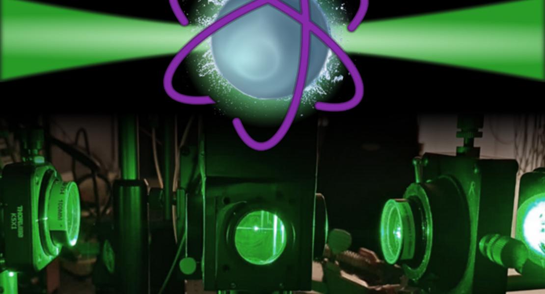 Una goccia d'acqua illuminata crea un atomo ottico
