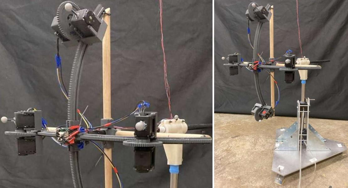 Robot confinato in una sfera che sfida le leggi della fisica
