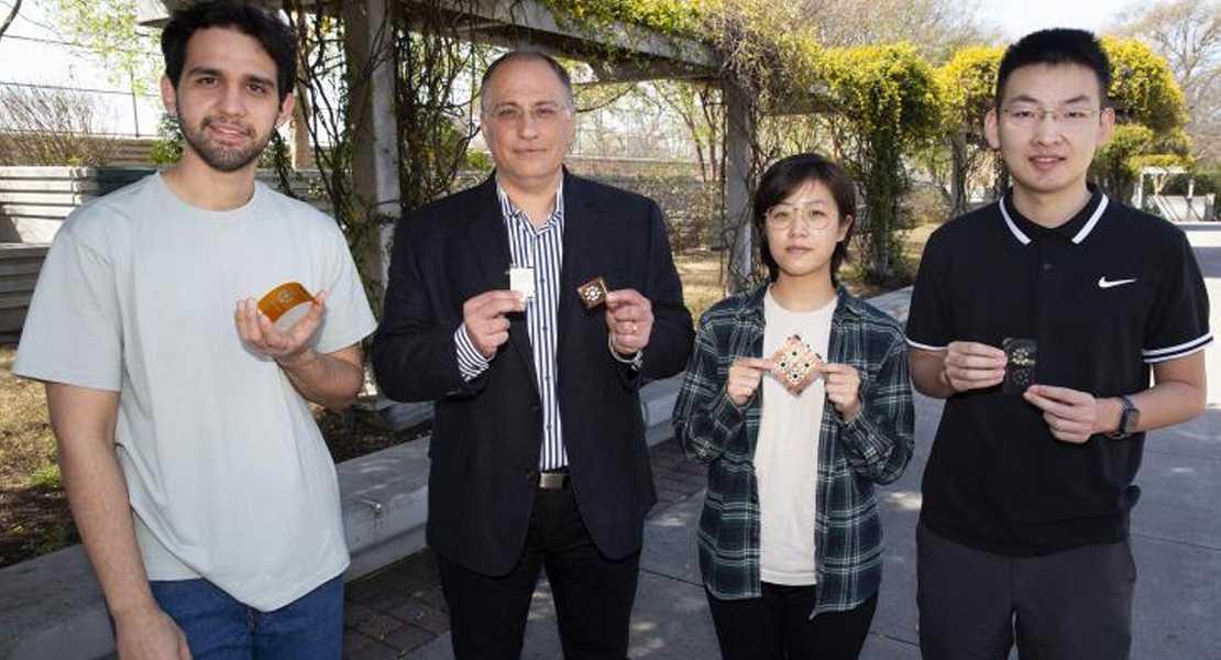 Genaro Soto Valle, Manos Tentzeris, Kexin Hu e Yepu Cui con gli array di piastrelle di prova
