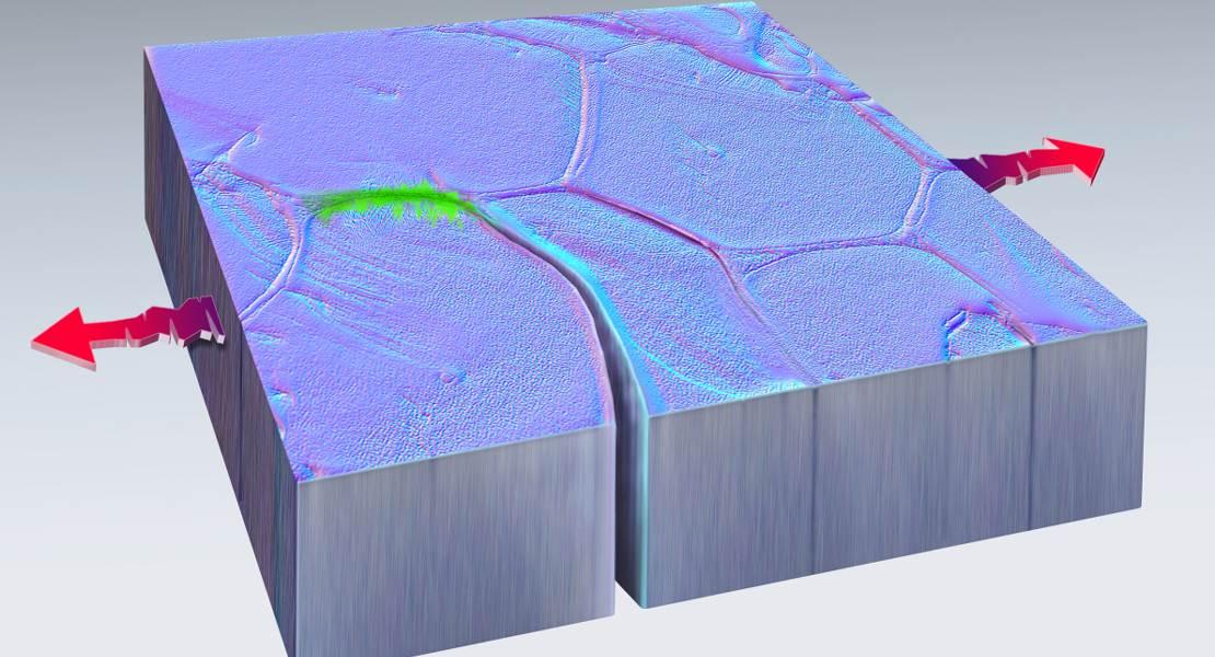 Autoguarigione su scala nanometrica nel metallo