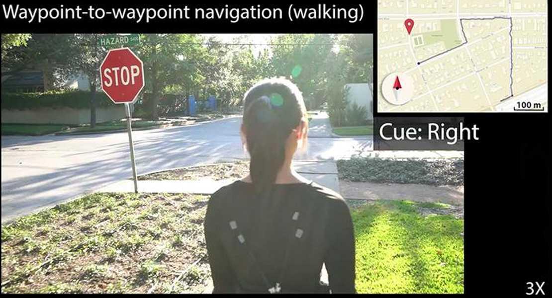 Navigazione per le strade della città utilizzando il dispositivo