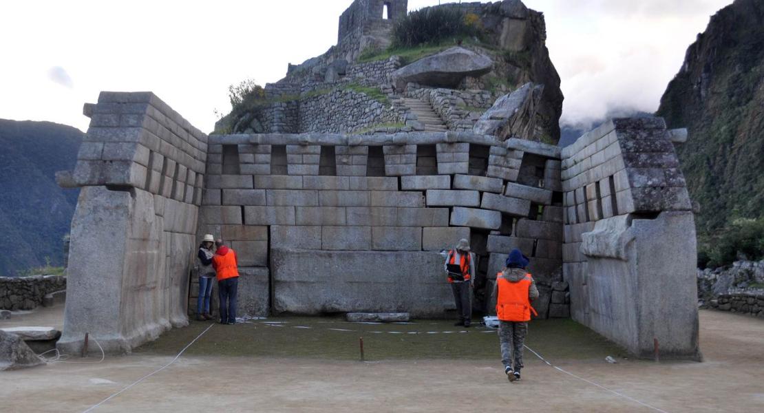 I ricercatori a Machu Picchu