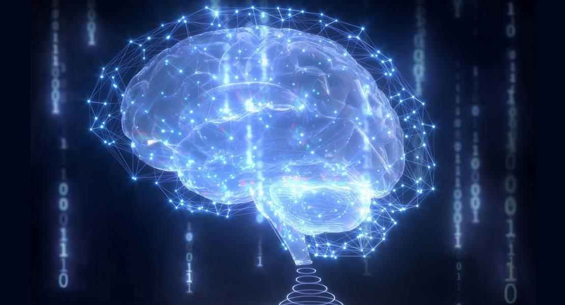 Un'interpretazione artistica del brain-like computing