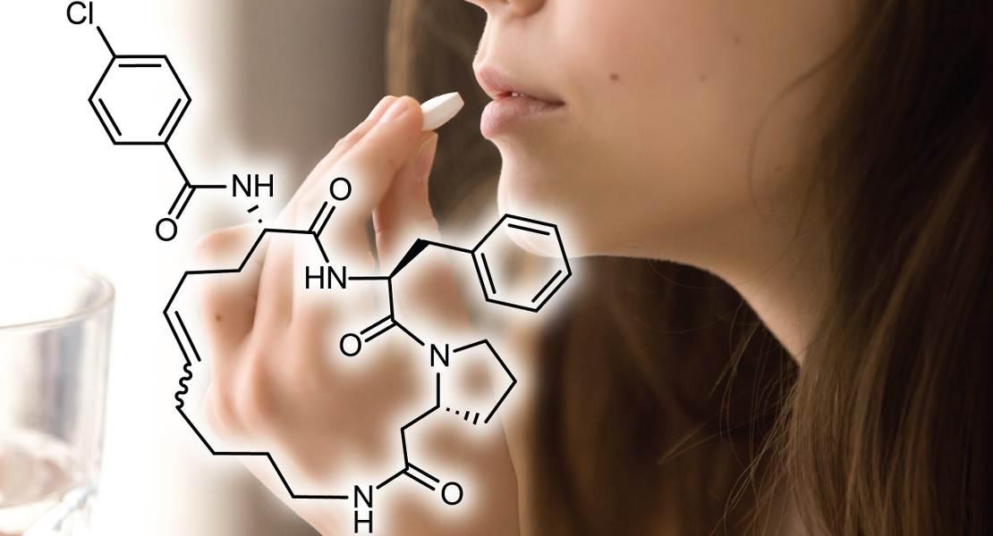 Estratto grafico dei peptidi orali ciclici