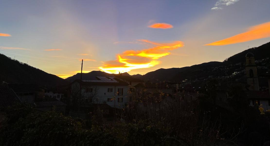 Tramonto in località Brusino Arsizio