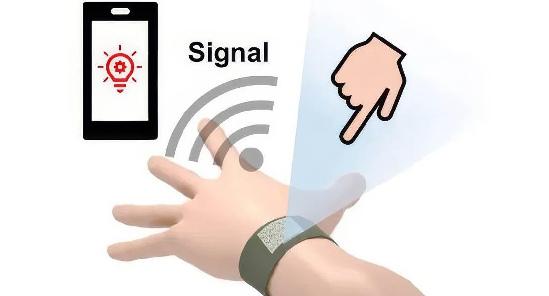 Riconoscimento delle dita 3D e trasmissione dei dati a un telefono cellulare