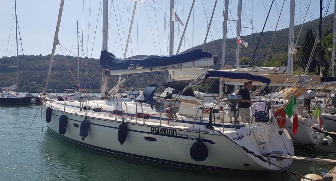 L'imbarcazione Bavaria 46 Malice usata per i campionamenti.
