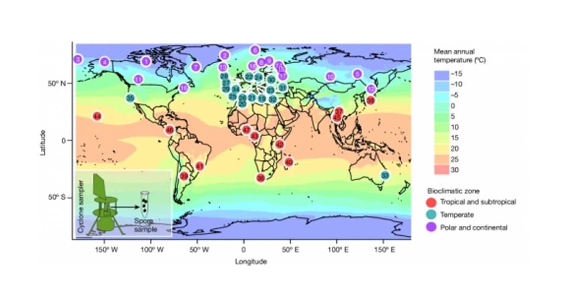 Mappa globale dei camponamenti.