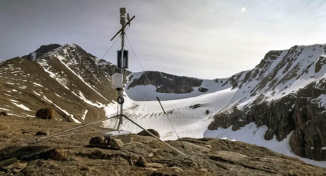 La stazione meteorologica installata nell'ambito del progetto LOGS.