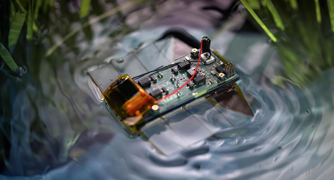 Il nuovo robot nuotatore che utilizza pinne ondulate silenziose per un movimento preciso in spazi acquatici stretti.