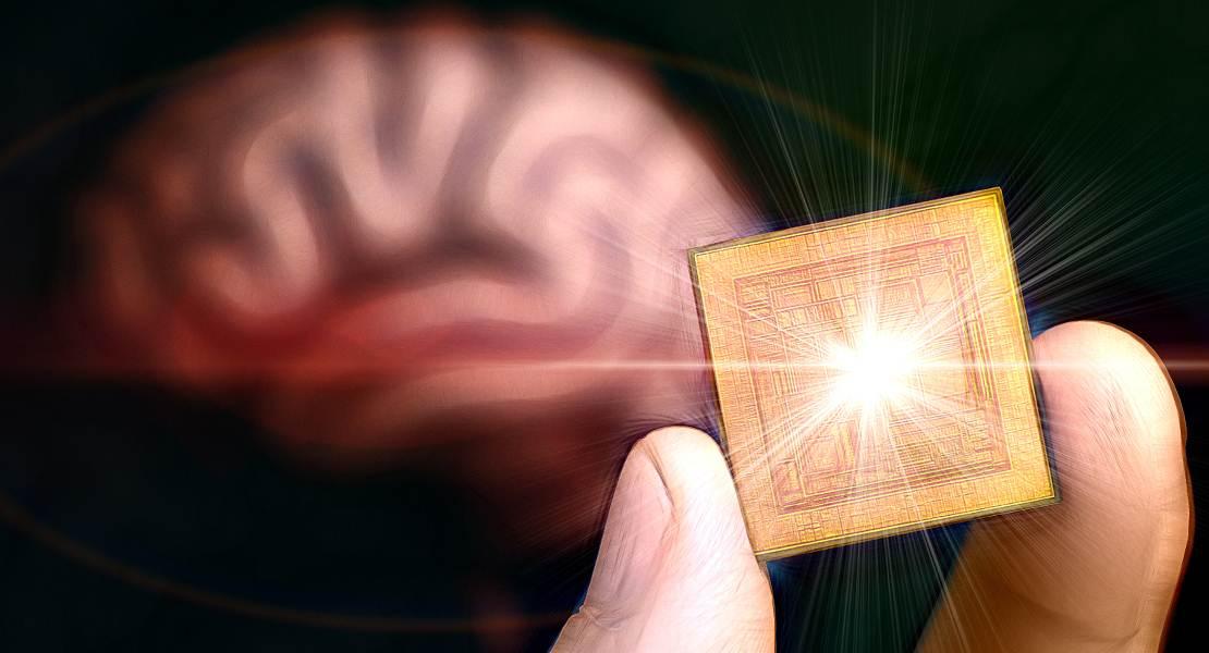 Microwave brain chip